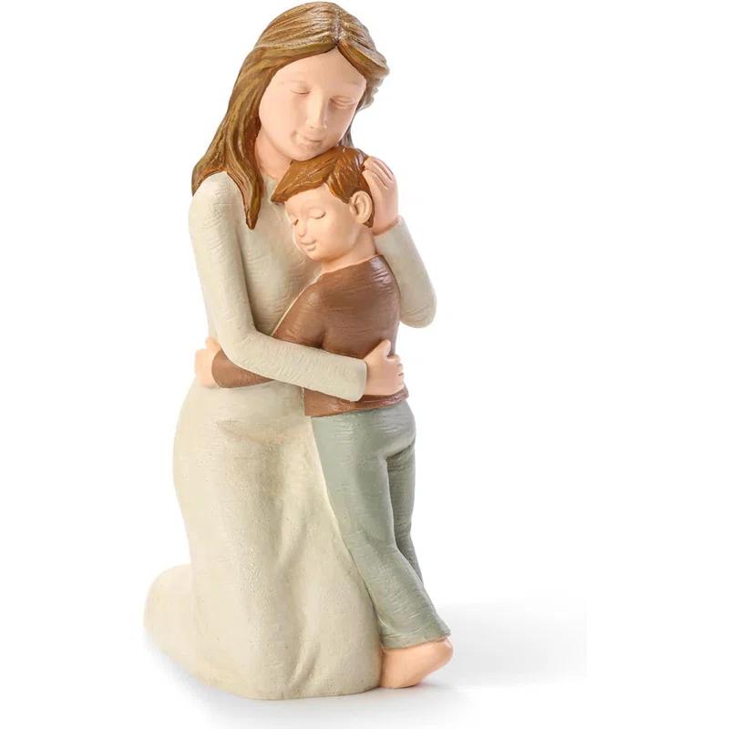 ToccoLeggero Mother And Son Figurines, Sculpted Hand-Painted Mom And Son Statues Gifts For Mother’S Day Anniversary Birthday | Wayfair