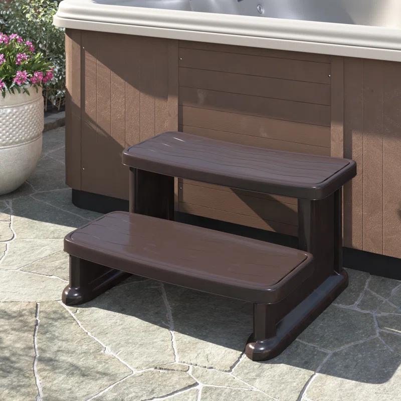 Lifesmart Spas and Saunas Lifesmart Spa Step for Square and Round Hot Tubs