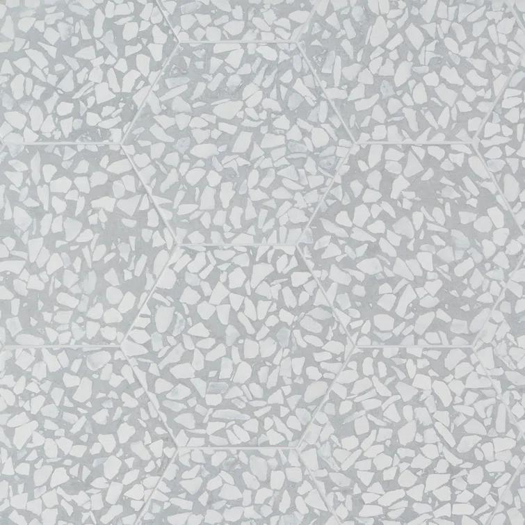 Jurassic Hex 9" Terrazzo Look Porcelain Floor & Wall Tile (8.07 Sq. Ft. / Case)