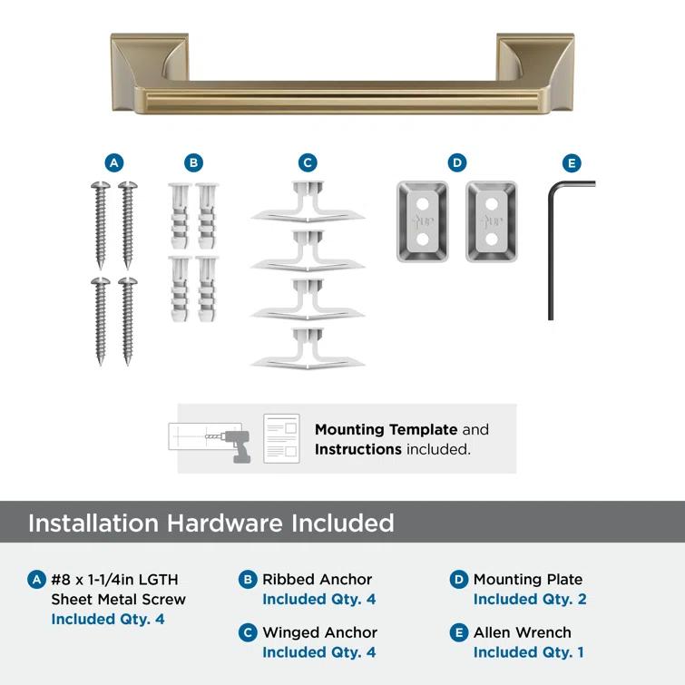 Amerock Mulholland Towel Bar BH36025BBZ