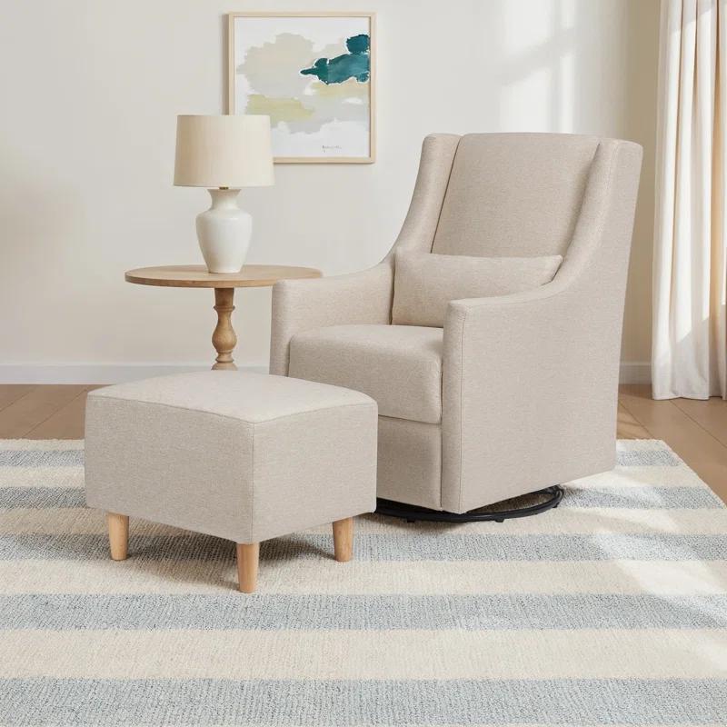 Toco Swivel Glider with Ottoman Set