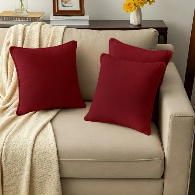 A1 Home Collections LLC Velvet Pillow Cover (Set of 2)