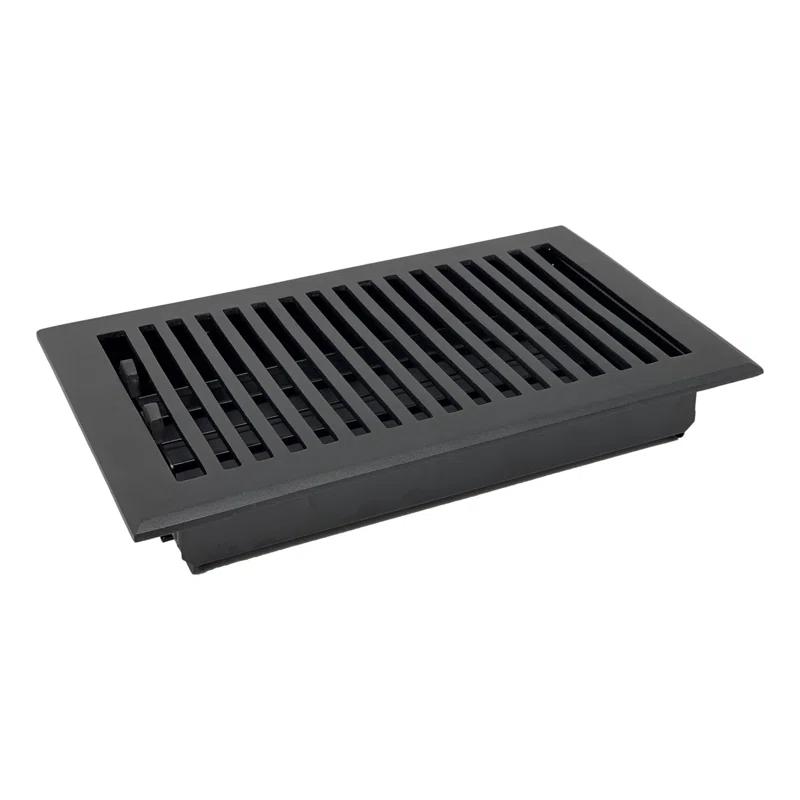 Madelyn Carter Black Contemporary Floor Register and Wall Register