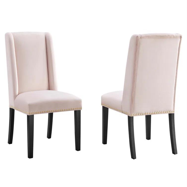Modway Modway Baron Performance Velvet Dining Chairs - Set of 2