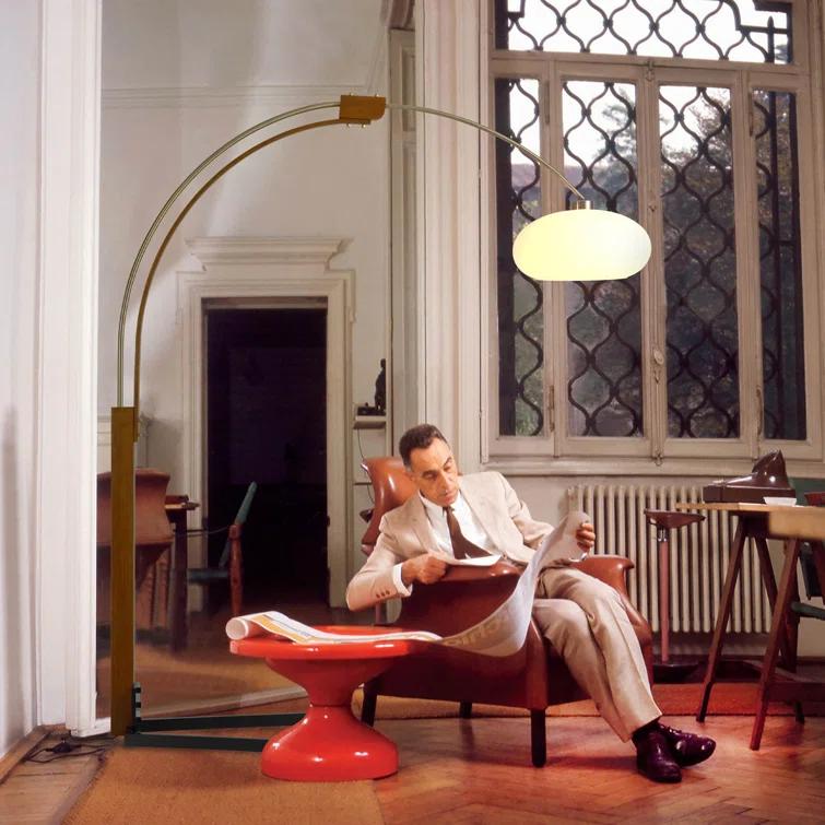 Morelli Arc Floor Lamp - 84", Dimmer Switch, V-base