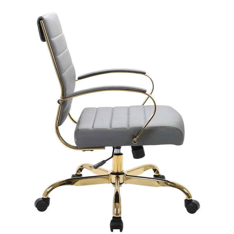 Everly Quinn Naudain Leather Office Conference Chair Modern Executive Meeting Room Chairs