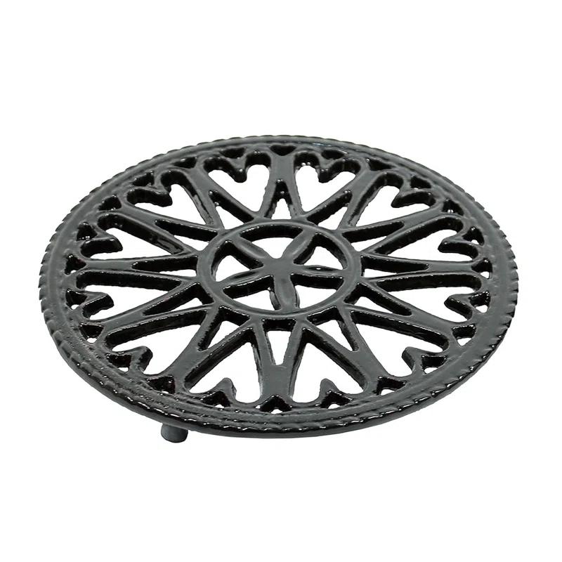 Highland Dunes Metal Round 1 Piece Trivet