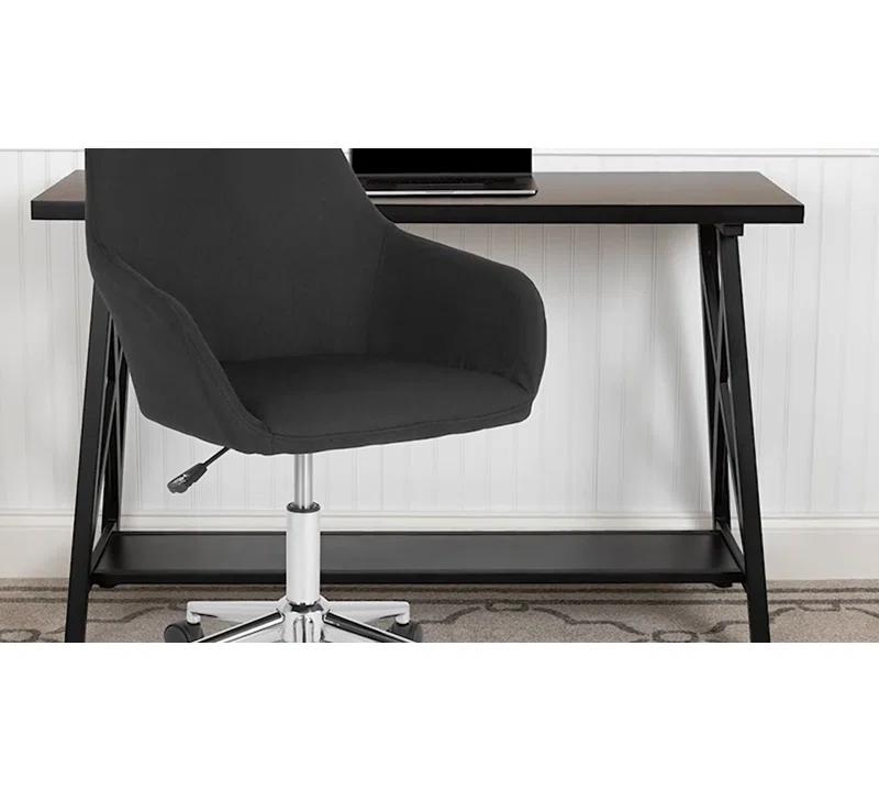 Flash Furniture Cortana Contemporary Home & Office Mid-Back LeatherSoft Upholstered Swivel Chair