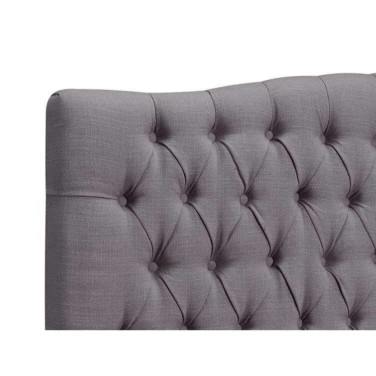 Elle Decor Celeste Tufted Upholstered Padded Headboard with Contemporary Button Tufting & Reviews | Wayfair