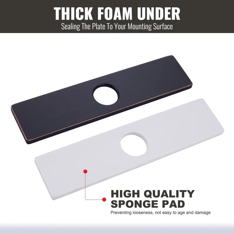 iVIGA iVIGA 10" Sink Faucet Hole Cover Deck Plate VCC06RB