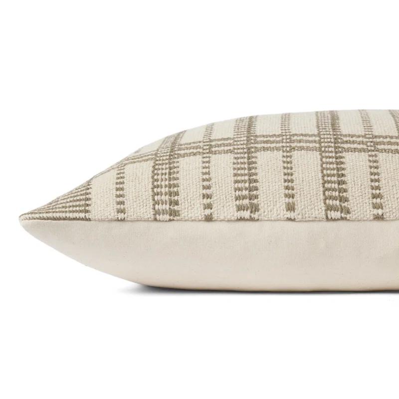 Marion Pillow by Magnolia Home by Joanna Gaines X Loloi - Sage and Beige / Down
