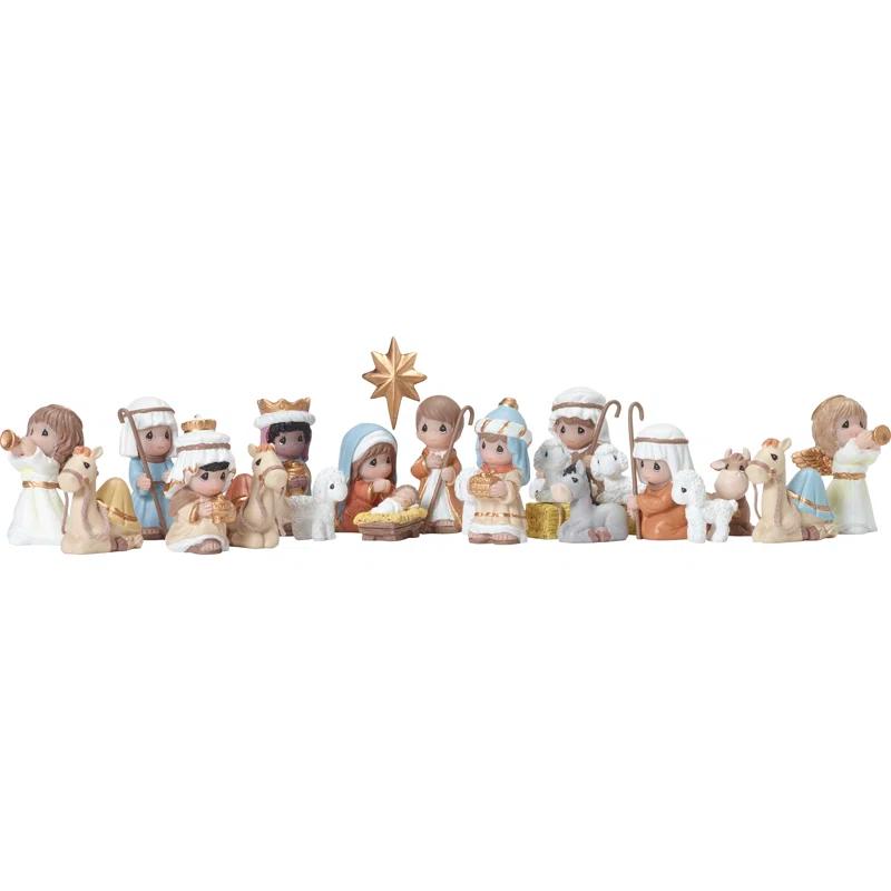 Precious Moments 26 Piece Nativity Advent Calendar Set