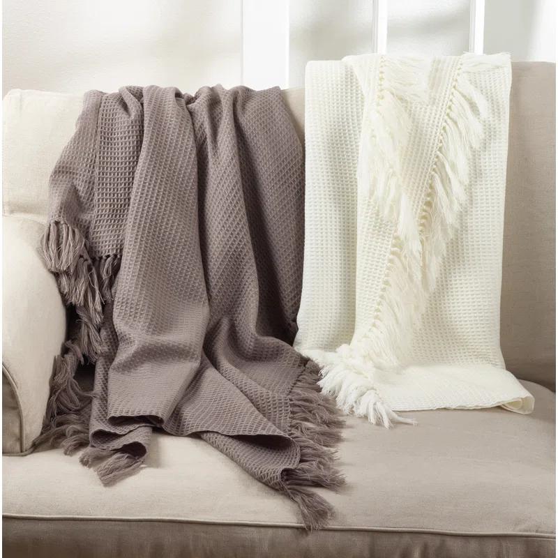 Saro Sevan Collection Hand Woven Throw Blanket