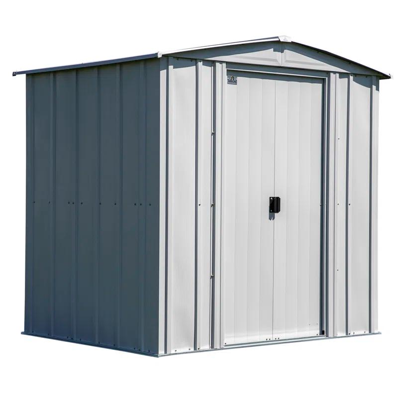Arrow 6 ft. W x 5 ft. D Galvanized Steel Storage Shed