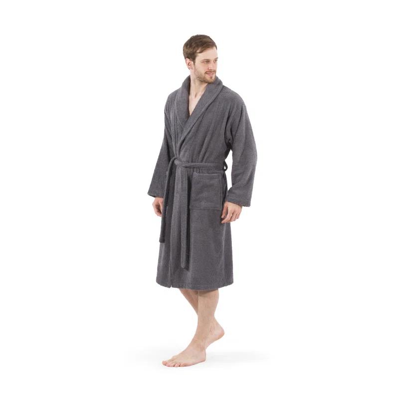 Linum Home Textiles Terry Terry Cloth Bathrobe with Pockets