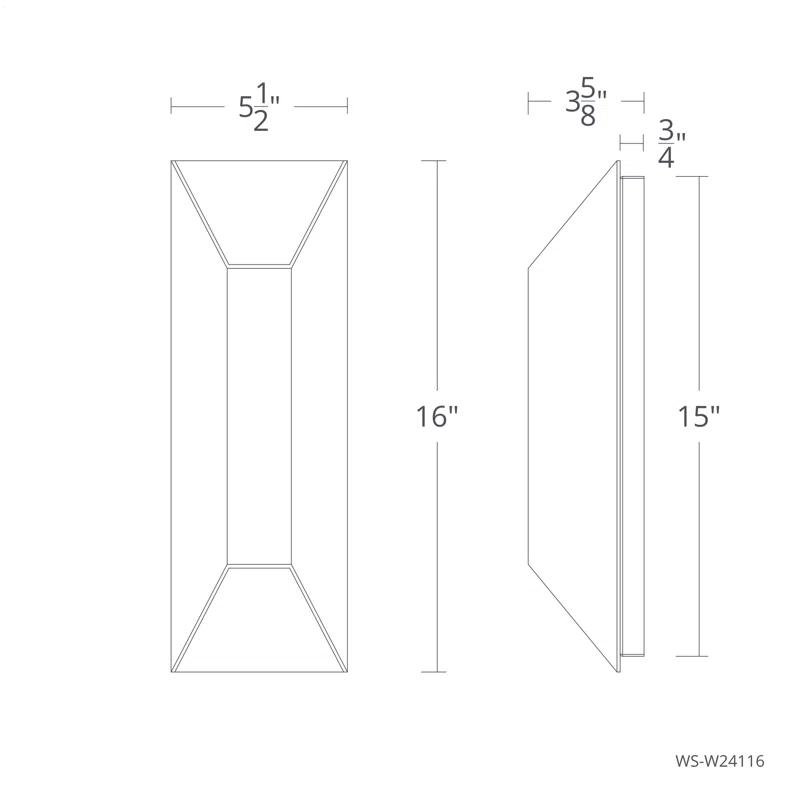 Maglev Aluminum LED Flush Mounted Sconce