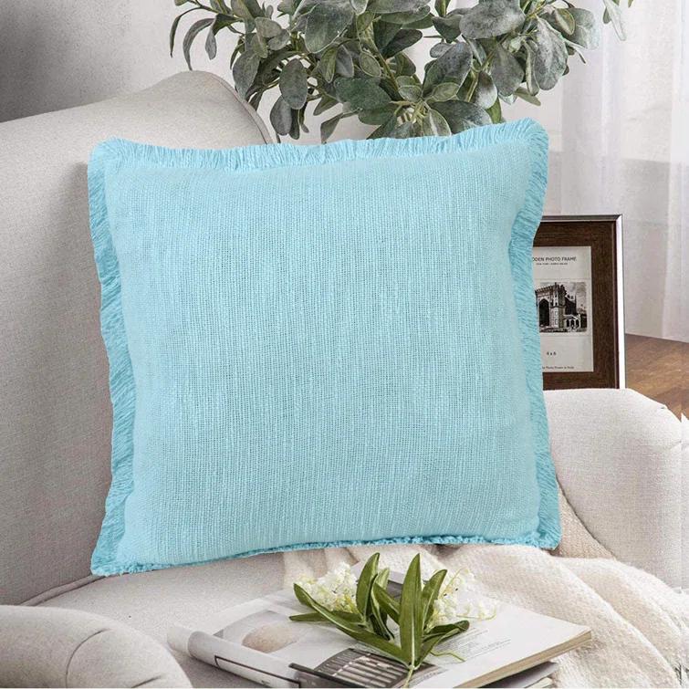 Rajani Home Jessei Fringed Cotton Throw Pillow