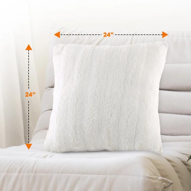 Cheer Collection FRBIN Square Pillow Cover & Insert (Set of 2)