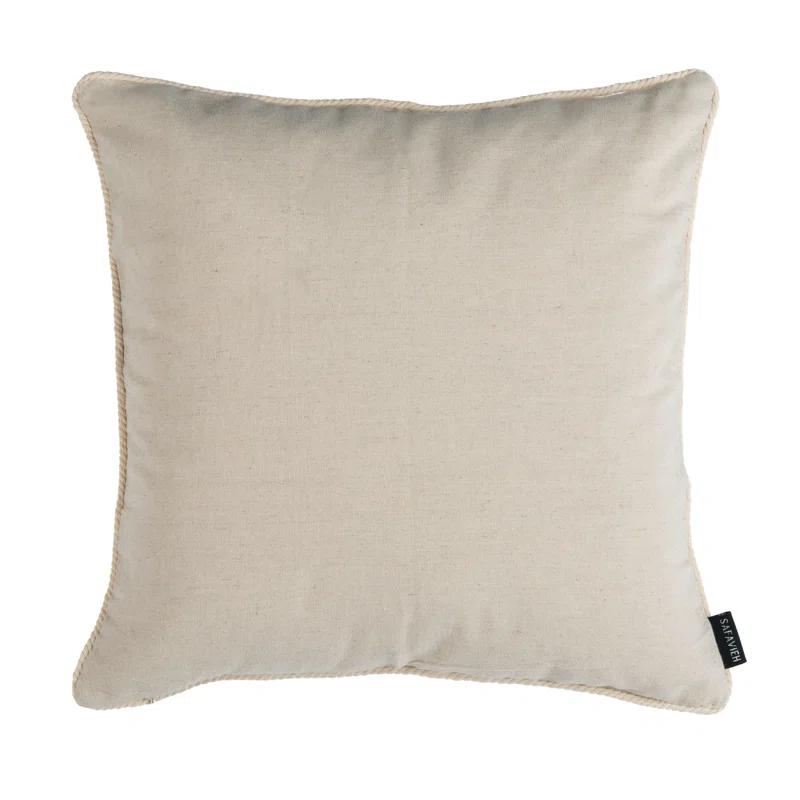 Safavieh Sanden Seahorse Embroidered Cotton Throw Pillow