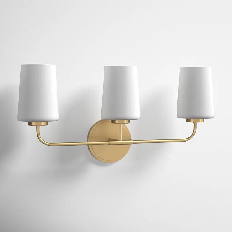 Fitz 3 Light Frosted Dimmable Vanity Light
