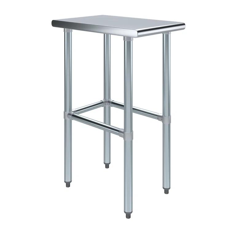 Amgood Stainless Steel Open Base Work Table