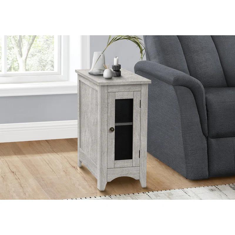 Winston Porter Accent Table, End, Side Table, Narrow, Nightstand, Bedroom, Lamp, Storage