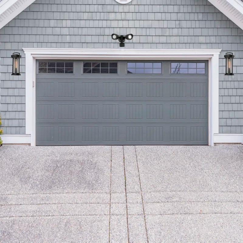 Nuvo 2 - Head LED Hardwired Dusk to Dawn Outdoor Security Flood Light with Motion Sensor