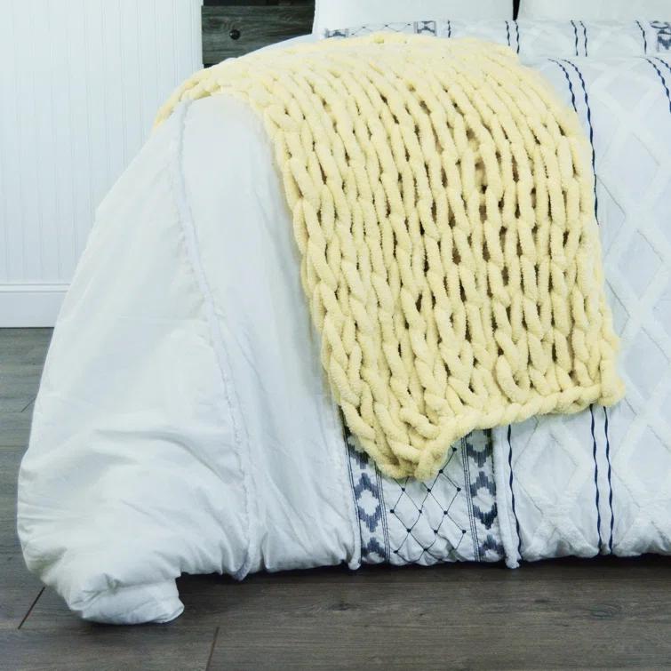 Donna Sharp Chenille Knitted Chenille Throw