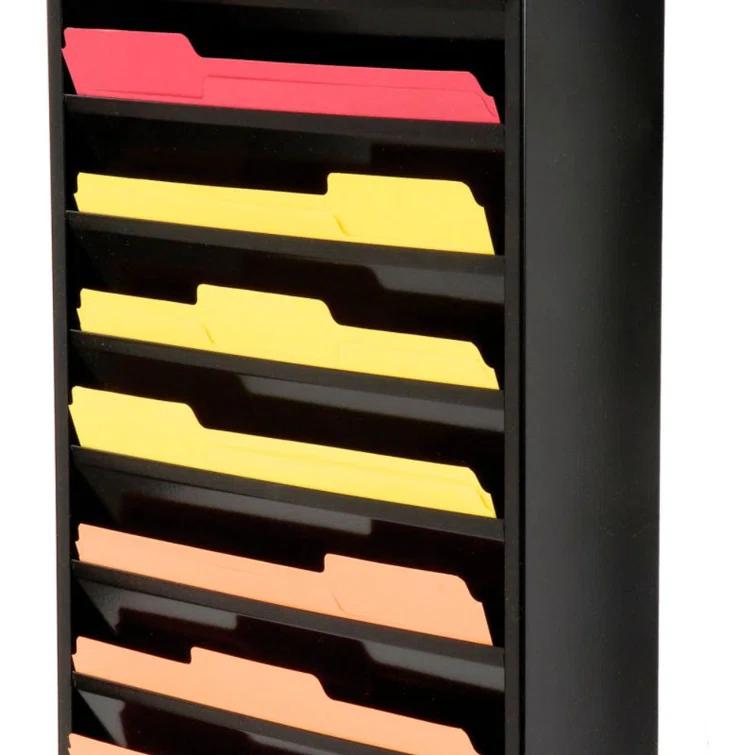 Global Industrial Stainless Steel Hanging Files Open