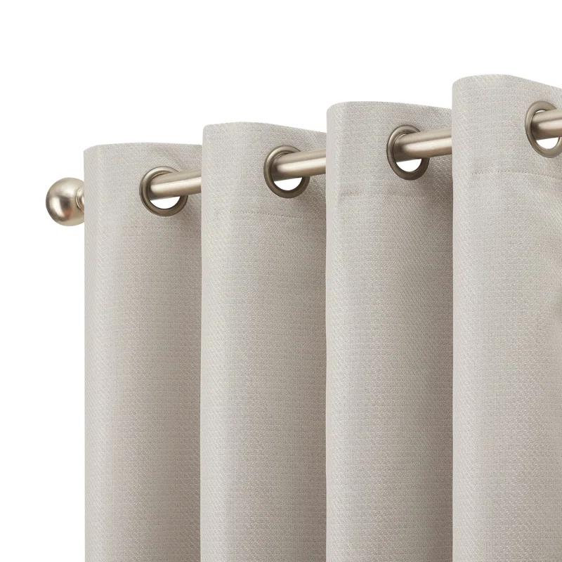 Nautica Nautica Synthetic Solid Color Blackout Thermal Rod Pocket Curtain Panels (Set of 2)