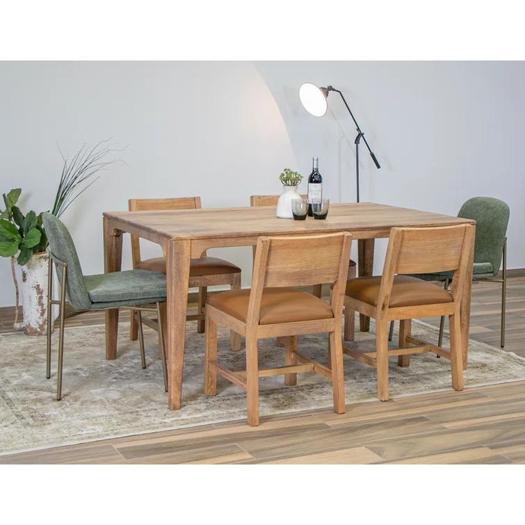 Union Rustic Marcellous Solid Wood Chair With Upholstered Seat (Set of 2)