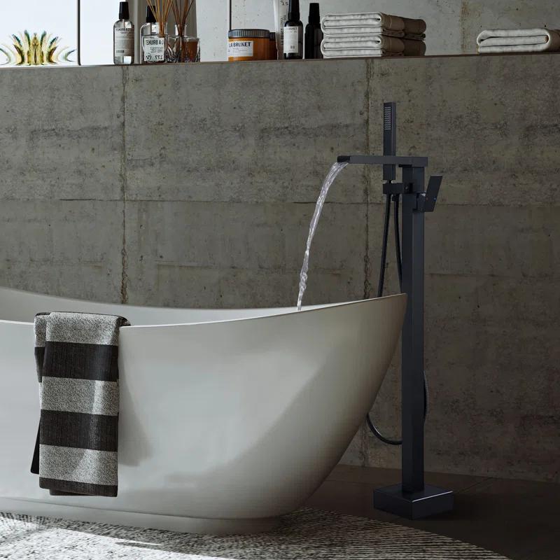 Floor Tub Filler with Diverter