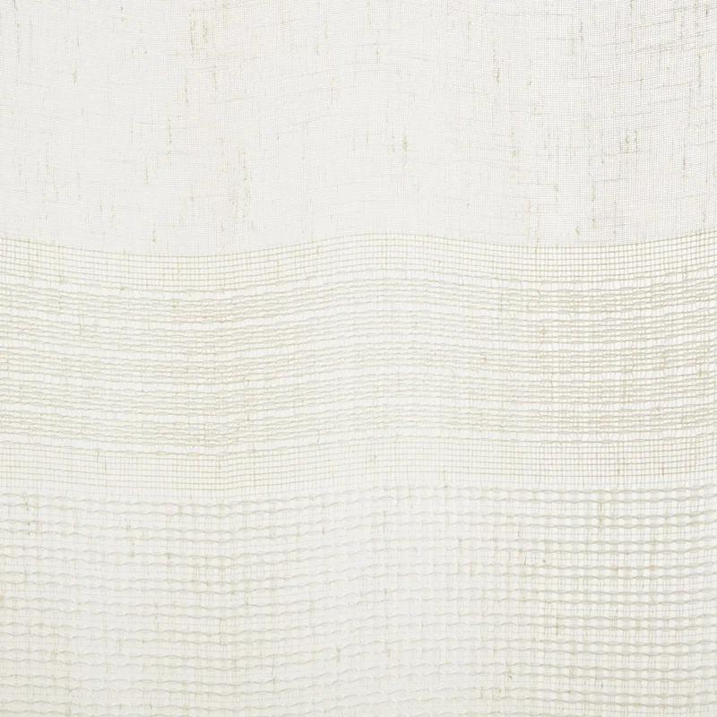 Madison Park Aida Ivory Yarn Dye Sheer Thermal Rod Pocket Curtain Panels 37x84" (Set of 2)