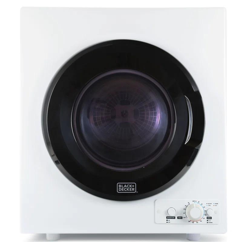 BLACK+DECKER BCDPW Series BLACK+DECKER BCED26 Compact Dryer for Standard Wall Outlet, Small, 5 Modes, Load Volume 8.8 lbs