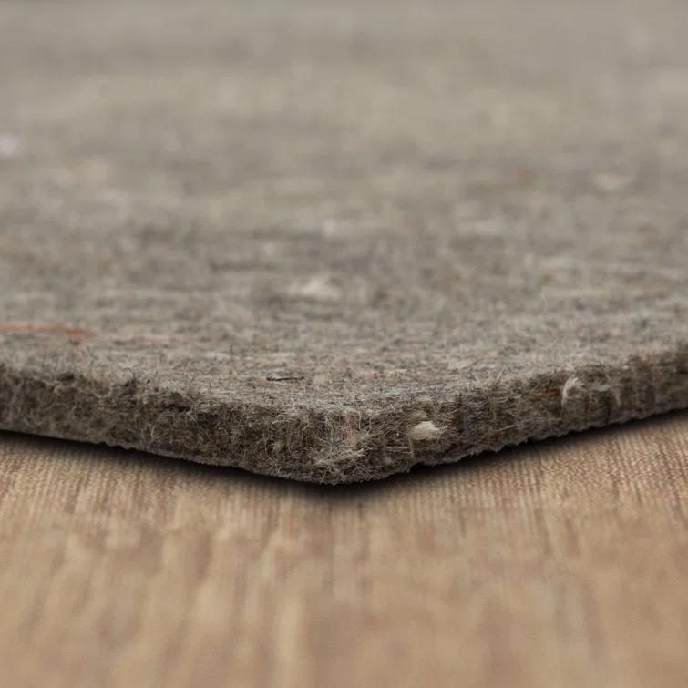 Karastan 2'x4' Scatter Reversible Pet Proof Rug Pad Gray: Skid-Resistant Rectangle Carpet Pad, Polyester, 24"x48"
