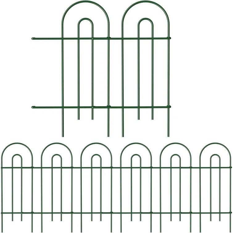 Amagabeli 14 panels Decorative Garden Fences and Borders for Dogs 32in(H)×20ft(L) No Dig Metal Fence (Set of 14)