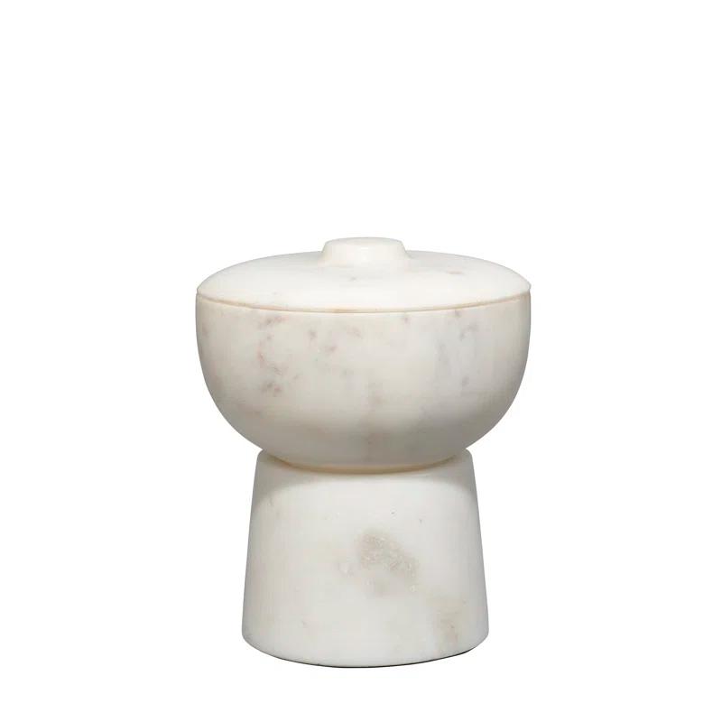 Odesky Lidded Bowl - White / Small