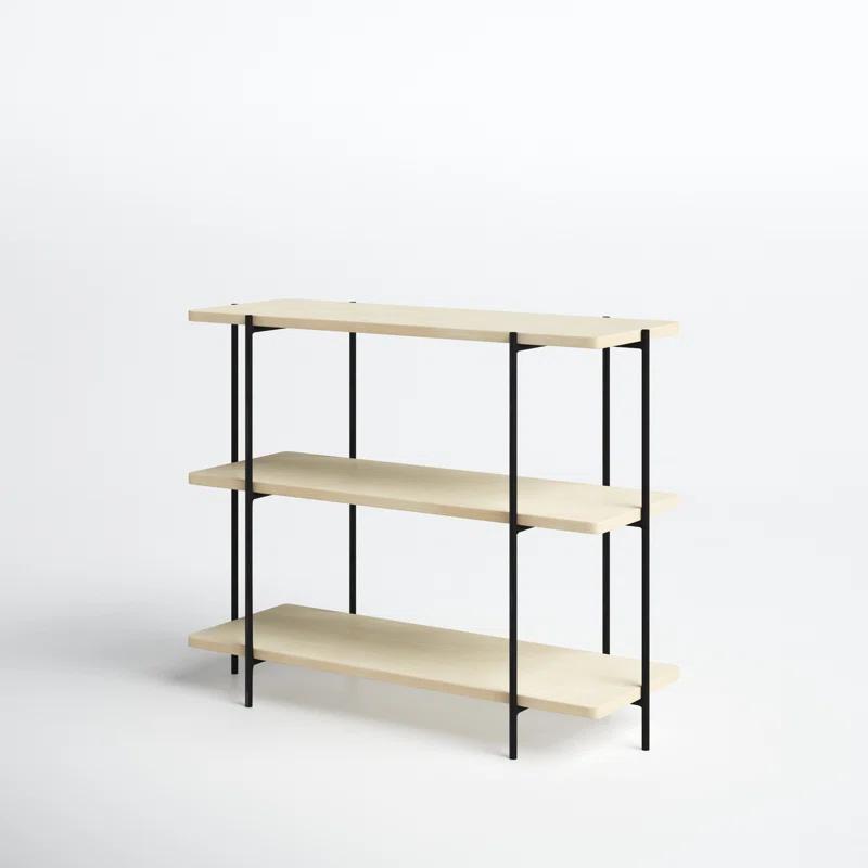 Wood And Metal Console Table