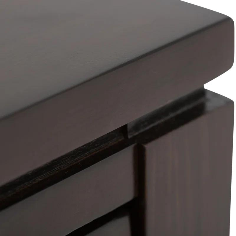 Simpli Home Cosmopolitan 38"W Solid Wood Storage Console Table with 2 Drawers