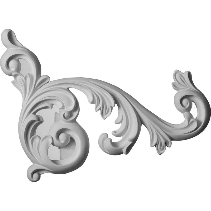 Ekena Millwork Edwards 19.625'' H x 15.75'' W x 1.375'' D Urethane Onlay Scroll