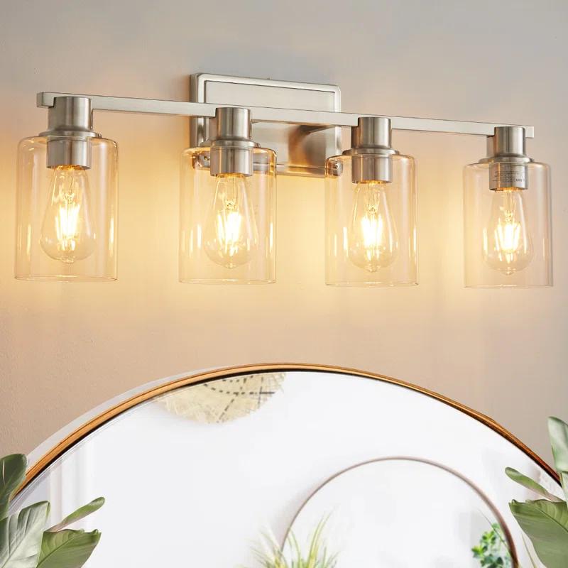 4 - Light Dimmable Vanity Light Mirror Headlights