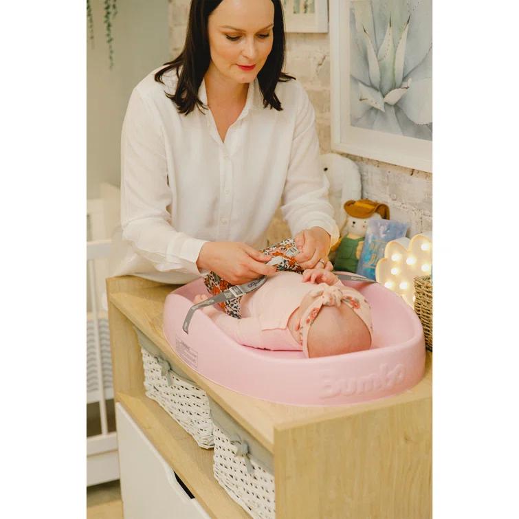 Bumbo Bumbo Diaper Changing Pad, Ergonomic Baby Changing Mat with Safety Belt