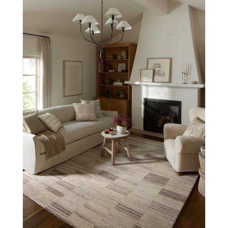 Amber Lewis x Loloi Rocky Ivory / Dove Area Rug