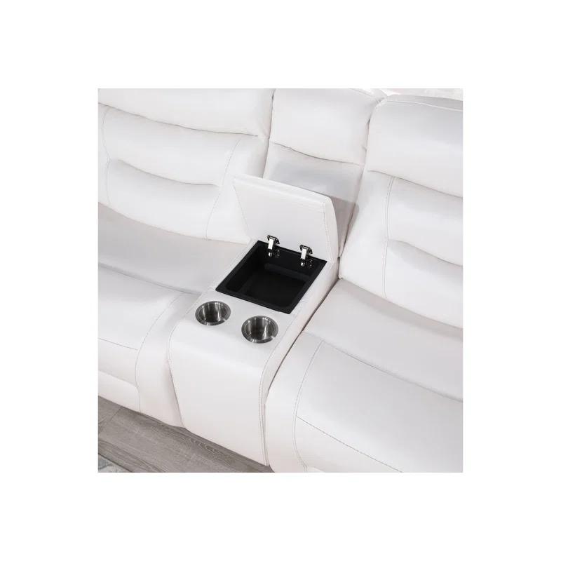 Global Furniture USA Faux Leather Power Reclining Sectional