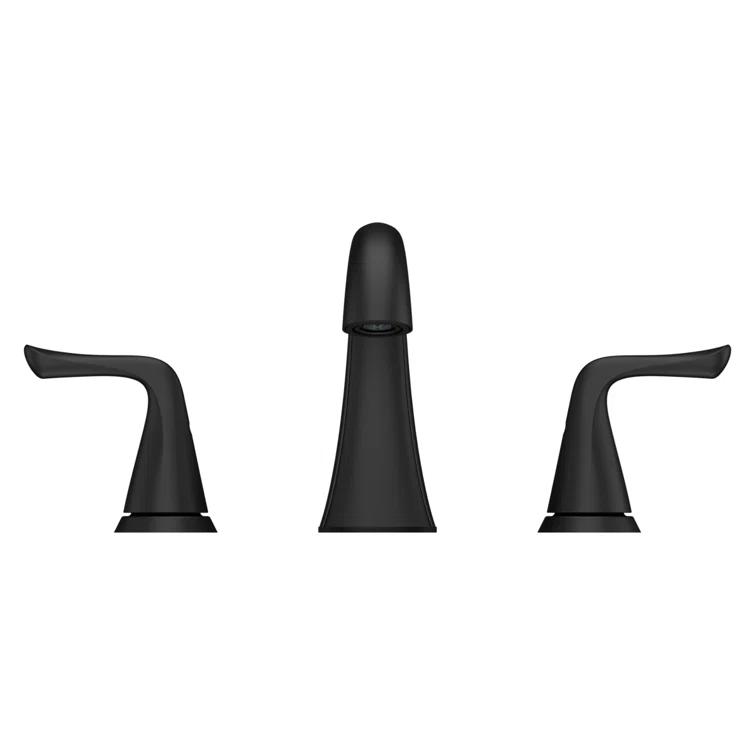 Pfister Willa Widespread Bathroom Faucet with Drain Assembly LF-049-MALSDB