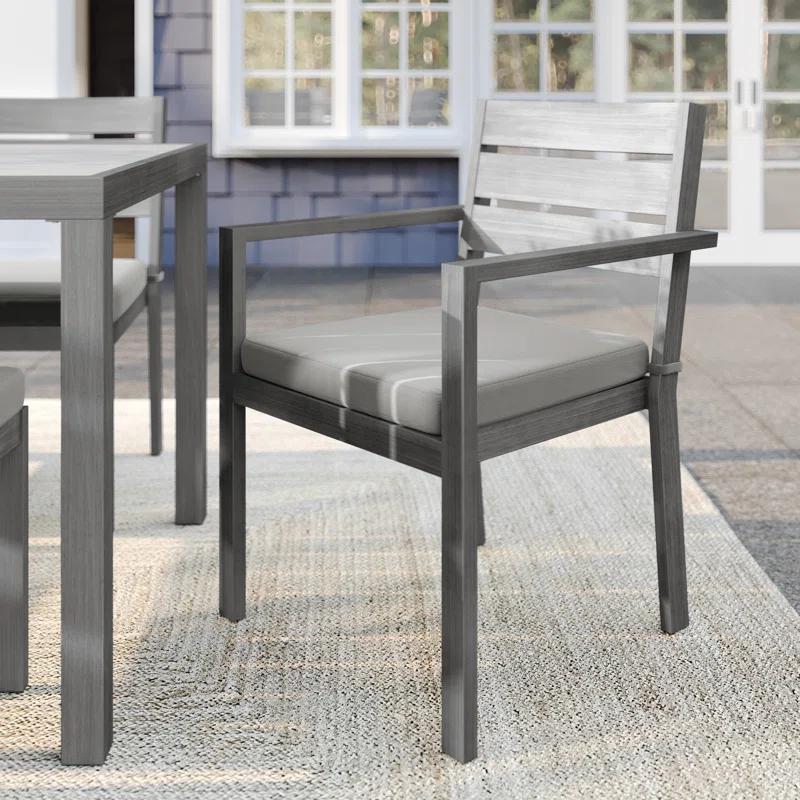 Martha Stewart Martha Stewart Bedford All-Weather Stacking Patio Dining Armchairs With Seat Cushions (Set of 2)