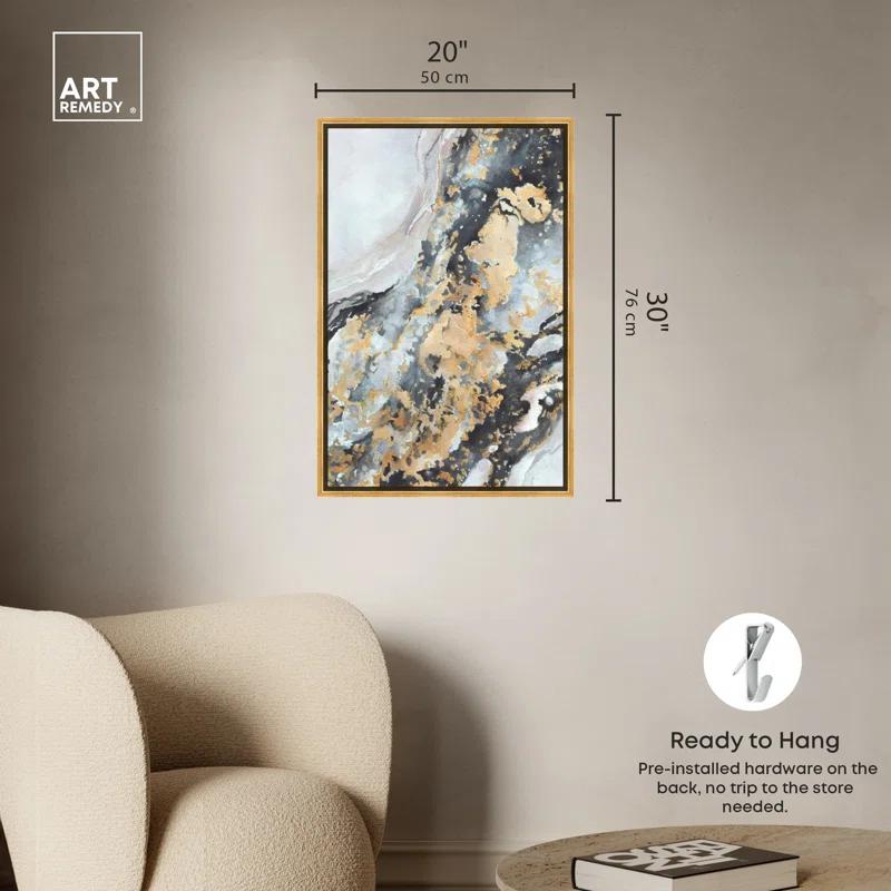 Art Remedy Creative Gold Boho Neutral Abstract Wall Art by Art Remedy