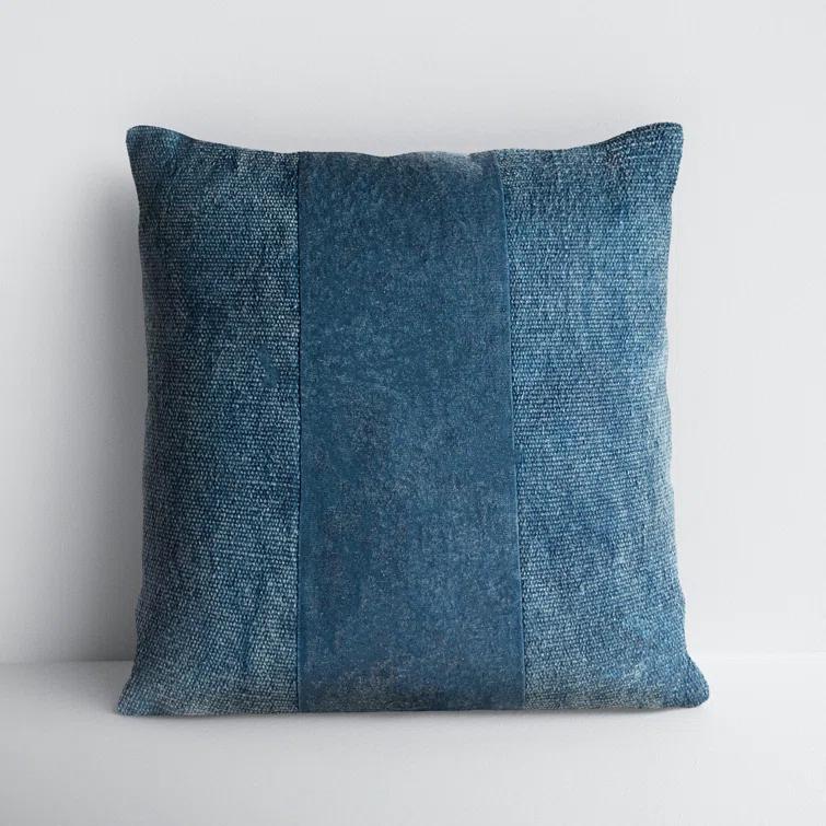 Angie Pillow - Blue / 18" x 18" / Down