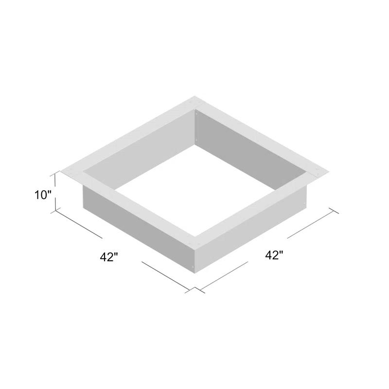 Arlmont & Co. Houser Square Steel Fire Pit Rim Insert