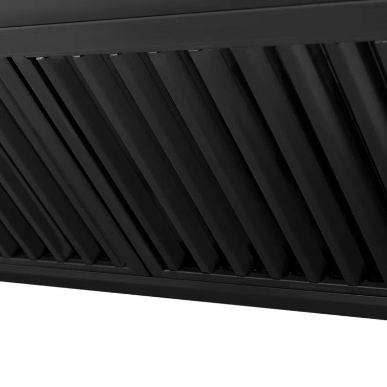 ZLINE ZLINE 36 in. Black Stainless Steel Range Hood W/ Black Stainless Steel Handle (BS655-36-BS) BS655-36-BS